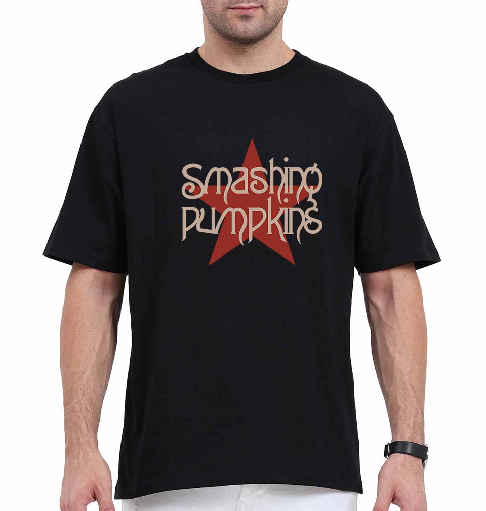 Smashing Pumpkins Oversized T-Shirt for Men-Black-Ektarfa.online