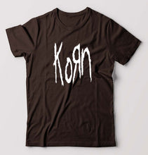 Load image into Gallery viewer, Korn T-Shirt for Men-Coffee Brown-Ektarfa.online
