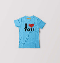 Load image into Gallery viewer, I LOVE YOU T-Shirt for Boy/Girl-Light Blue-Ektarfa.online
