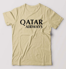Load image into Gallery viewer, Qatar Airways T-Shirt for Men-Beige-Ektarfa.online
