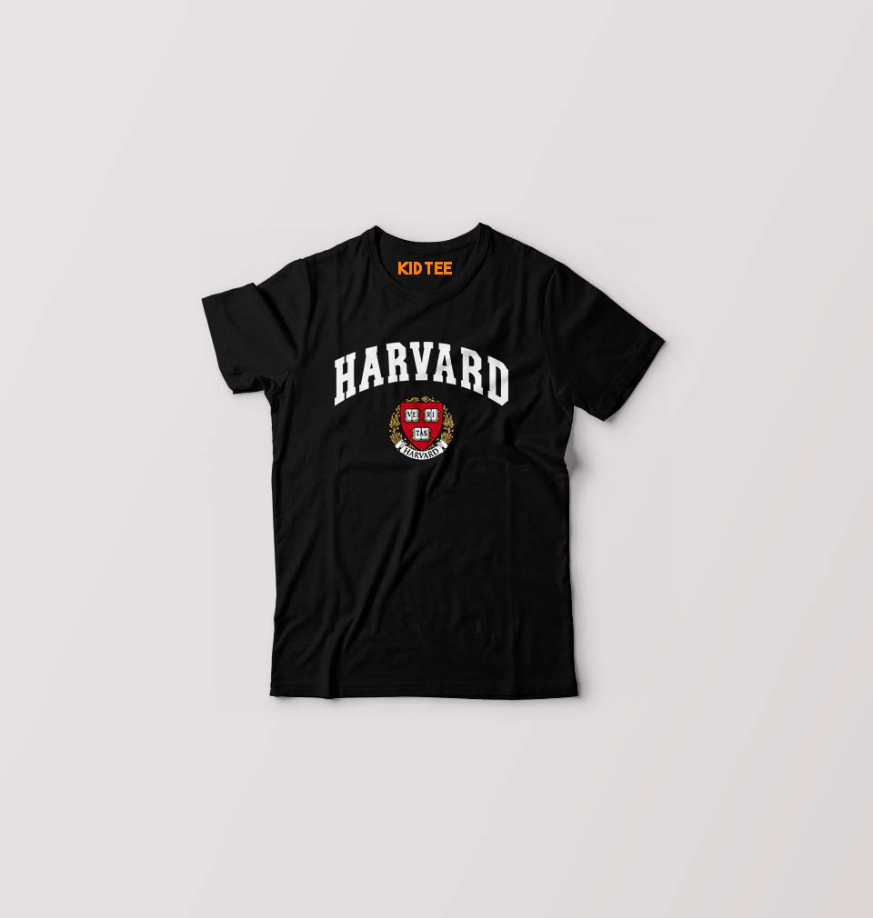 Harvard Kids T-Shirt for Boy/Girl-Black-Ektarfa.online