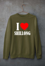 Load image into Gallery viewer, i love shillong Unisex Sweatshirt for Men/Women-Olive Green-Ektarfa.online

