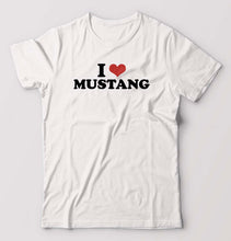 Load image into Gallery viewer, I LOVE MUSTANG T-Shirt for Men-White-Ektarfa.online

