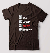 Load image into Gallery viewer, Eat Sleep Anime Repeat T-Shirt for Men
