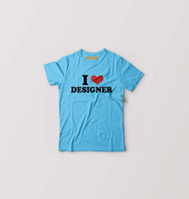 Load image into Gallery viewer, I LOVE DESIGNER T-Shirt for Boy/Girl-Light Blue-Ektarfa.online

