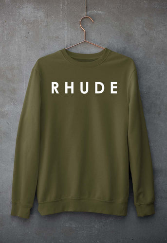 rhude Sweatshirt for Men/Women-Olive Green-Ektarfa.online