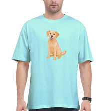 Load image into Gallery viewer, golden retreiver Oversized T-Shirt for Men-Mint-Ektarfa.online
