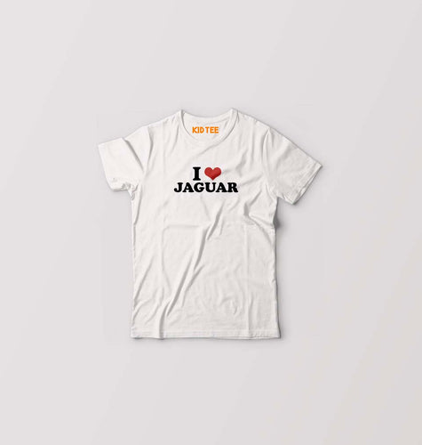 I LOVE JAGUAR T-Shirt for Boy/Girl-White-Ektarfa.online