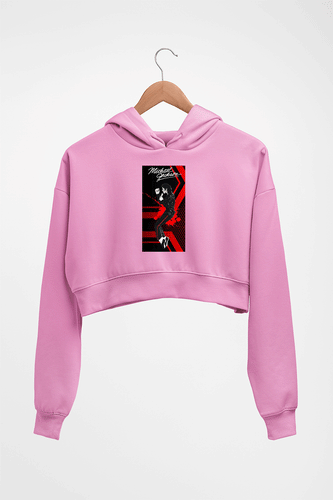 Michael Jackson Crop HOODIE FOR WOMEN-Light Baby Pink-Ektarfa.online