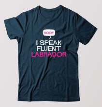 Load image into Gallery viewer, i speak fluent labrador T-Shirt for Men-Petrol Blue-Ektarfa.online
