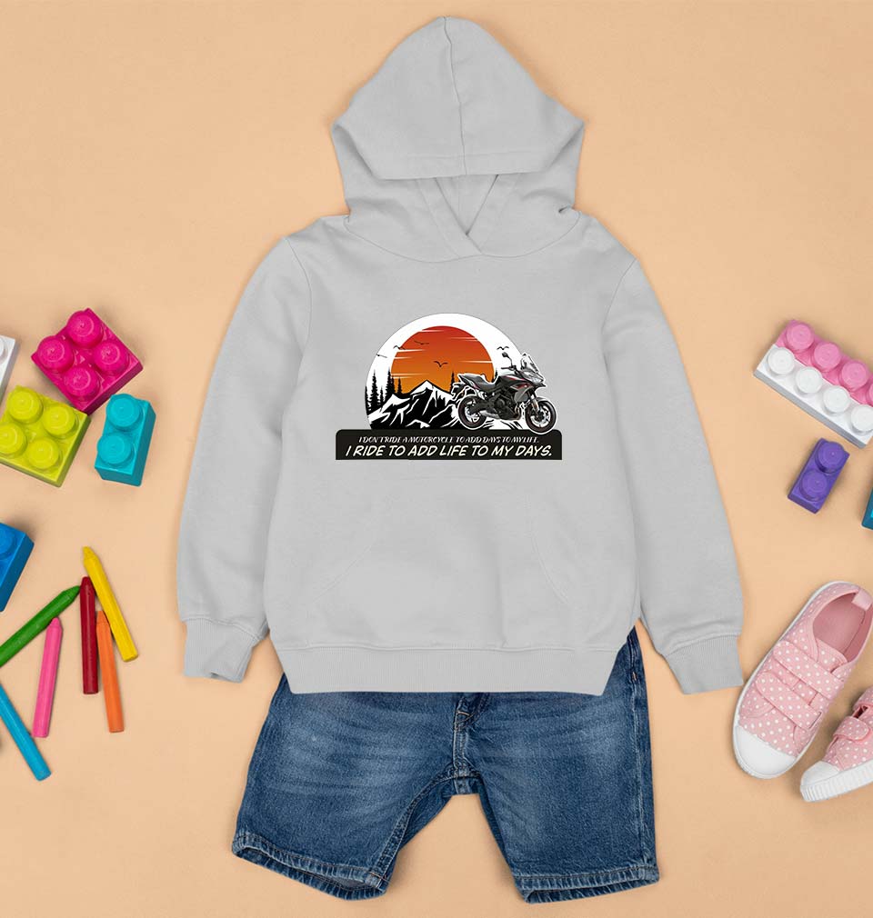 Ride Kids Hoodie for Boy/Girl-Grey-Ektarfa.online