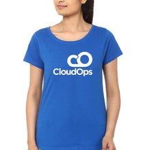 Load image into Gallery viewer, CloudOps T-Shirt for Women-Royal Blue-Ektarfa.online
