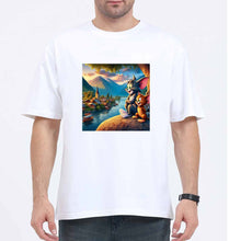 Load image into Gallery viewer, Tom and Jerry Oversized T-Shirt for Men-White-Ektarfa.online

