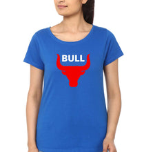 Load image into Gallery viewer, Bull T-Shirt for Women-Royal Blue-Ektarfa.online
