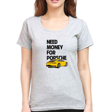 Load image into Gallery viewer, Porsche (Need Money) T-Shirt for Women-Grey Melange-Ektarfa.online

