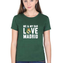 Load image into Gallery viewer, Love Real Madrid T-Shirt for Women-Dark Green-Ektarfa.online
