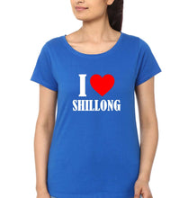 Load image into Gallery viewer, i love shillong T-Shirt for Women-Royal Blue-Ektarfa.online
