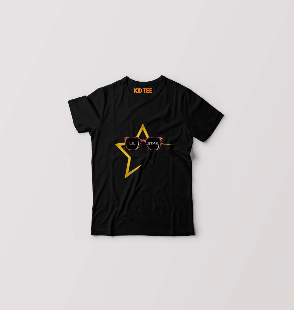 Lil Star T-Shirt for Boy/Girl-Black-Ektarfa.online
