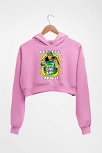 Load image into Gallery viewer, john cena never give up Crop HOODIE FOR WOMEN-Light Baby Pink-Ektarfa.online
