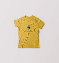 Load image into Gallery viewer, Ethereum Kids T-Shirt for Boy/Girl-Golden Yellow-Ektarfa.online
