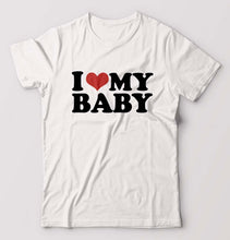 Load image into Gallery viewer, I LOVE MY BABY T-Shirt for Men-White-Ektarfa.online
