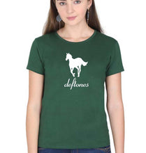 Load image into Gallery viewer, Deftones T-Shirt for Women-Dark Green-Ektarfa.online
