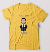 Load image into Gallery viewer, John Wick T-Shirt for Men-Golden Yellow-Ektarfa.online

