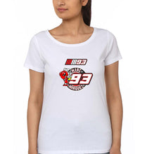 Load image into Gallery viewer, marc marquez T-Shirt for Women-White-Ektarfa.online
