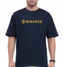 Load image into Gallery viewer, binance Oversized T-Shirt for Men-Navy Blue-Ektarfa.online
