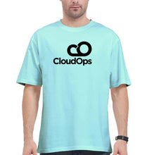 Load image into Gallery viewer, CloudOps Oversized T-Shirt for Men-Mint-Ektarfa.online
