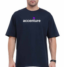 Load image into Gallery viewer, Accenture Oversized T-Shirt for Men-Navy Blue-Ektarfa.online
