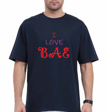 Load image into Gallery viewer, love BAE Oversized T-Shirt for Men-Navy Blue-Ektarfa.online
