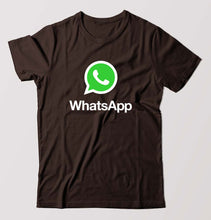 Load image into Gallery viewer, WhatsApp T-Shirt for Men-Coffee Brown-Ektarfa.online
