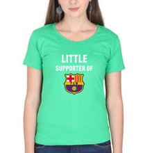 Load image into Gallery viewer, Little Supporter Barcelona T-Shirt for Women-flag green-Ektarfa.online
