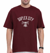 Load image into Gallery viewer, WWE Brock Lesnar Suplex City Oversized T-Shirt for Men-Maroon-Ektarfa.online
