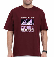Load image into Gallery viewer, Paused my Anime Oversized T-Shirt for Men
