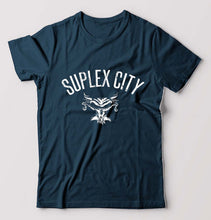 Load image into Gallery viewer, WWE Brock Lesnar Suplex City T-Shirt for Men-Petrol Blue-Ektarfa.online
