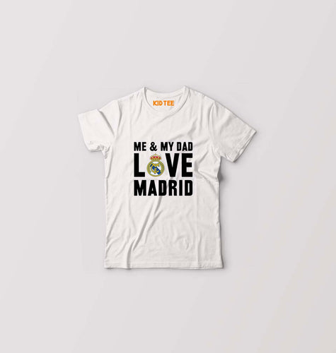 Love Real Madrid Kids T-Shirt for Boy/Girl-White-Ektarfa.online