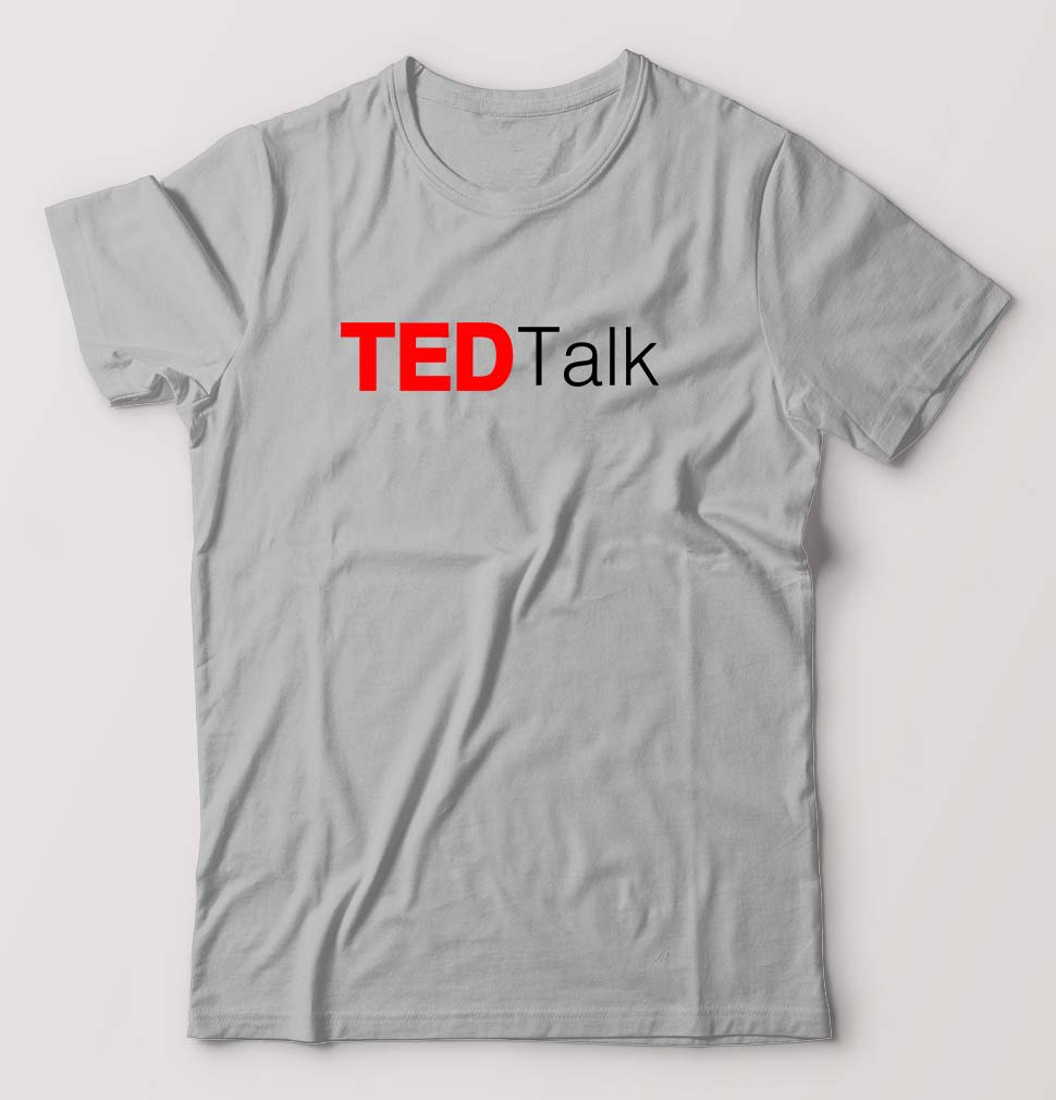 Ted Talk T-Shirt for Men-Grey Melange-Ektarfa.online
