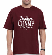 Load image into Gallery viewer, peoples champ Oversized T-Shirt for Men-Maroon-Ektarfa.online
