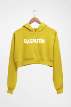 Load image into Gallery viewer, Rasputin Crop HOODIE FOR WOMEN-Mustard Yellow-Ektarfa.online
