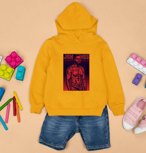 jon jones UFC Kids Hoodie for Boy/Girl-Mustard Yellow-Ektarfa.online