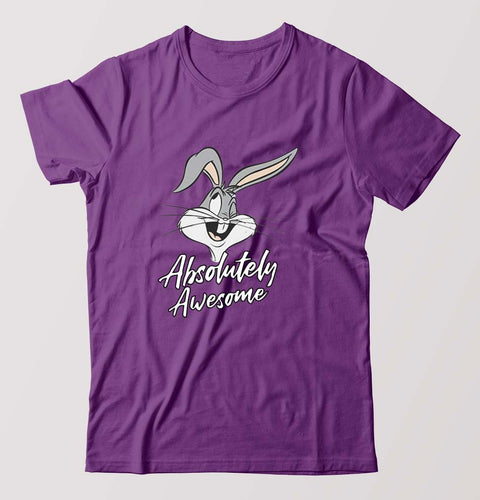 bugs bunny T-Shirt for Men-Purple-Ektarfa.online