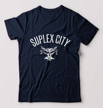 Load image into Gallery viewer, WWE Brock Lesnar Suplex City T-Shirt for Men-Navy Blue-Ektarfa.online
