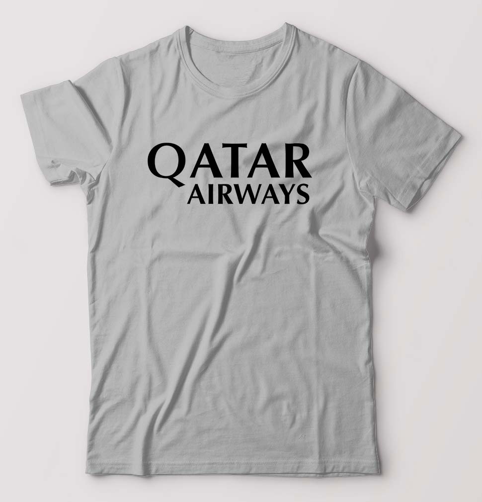 Qatar Airways T-Shirt for Men-Grey Melange-Ektarfa.online