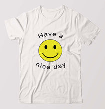 Load image into Gallery viewer, Nice Day Emoji T-Shirt for Men-White-Ektarfa.online
