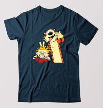 Load image into Gallery viewer, Calvin hobbes T-Shirt for Men-Petrol Blue-Ektarfa.online
