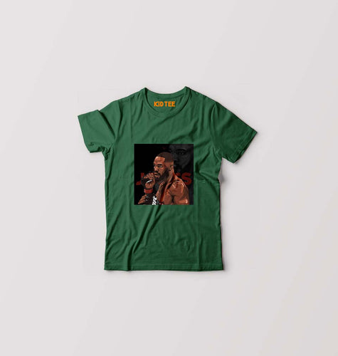jon jones UFC T-Shirt for Boy/Girl-Dark Green-Ektarfa.online