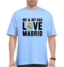 Load image into Gallery viewer, Love Real Madrid Oversized T-Shirt for Men-Baby Blue-Ektarfa.online
