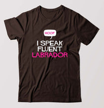 Load image into Gallery viewer, i speak fluent labrador T-Shirt for Men-Coffee Brown-Ektarfa.online
